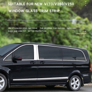 Car Body Parts   stainless steel window trims side molding trims  For  w447  VITO v250
