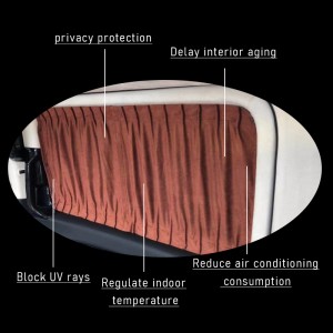 DJZG 2022 Fabric Sue Customized car Curtains For Mercedes VITO/V CLASS w447 v260v250