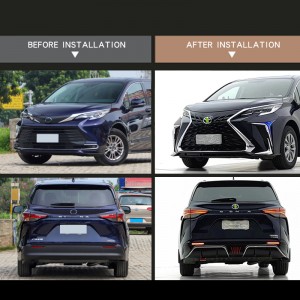 New high quality wholesale auto Exterior Accessories car Body Kit For Toyota Sienna 2021