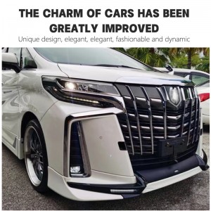 High quality body kit the front and rear bumper face lift bodykit part car bumpers For Toyota Alphard 2018-2022 Year