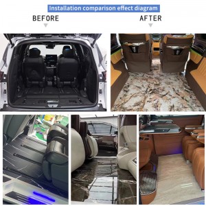 High quality automotive flooring aluminum alloy accepted for custom application in Vito Benz Interior Accessories