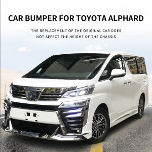 Car Body kit Accessory Upgrade Front and Rear bumper Face lift For Toyota Alphard 2018-2022 Year