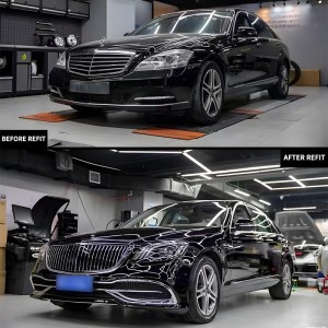 Hot Sale Car Body kit with Bonnet for Mercedes Benz S Class W221 2008- 2013 Upgrade to Maybach style