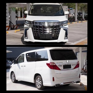 New Car Modification Accessories Face lift Body Kit Front Rear Bumper For Toyota Alphard 2018-2014 Year