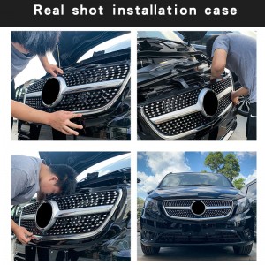 High quality manufacturer vehicle Exterior accessories car grille for v-class w447 v250 v260 vito 2016-2022