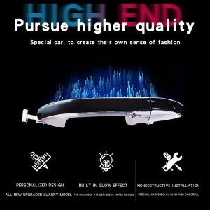 Luxury design Wholesale Auto Exterior Accessories Anti Rust Scratches Car Door Handle with Lamp for Mercedes Benz Vito W447 2016-2022