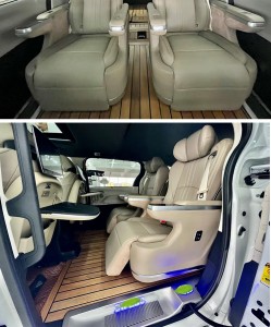 Auto Interior Parts Car Teak Flooring Waterproof Customizable Flooring for Toyota Sienna