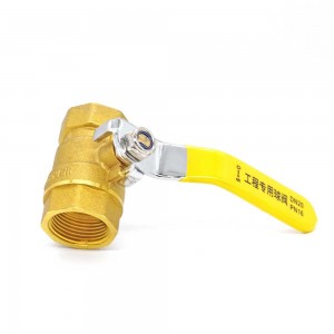 DN20 brass ball valve with inner thread, with flat lever handle