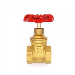 Durable handwheel brass gate valve for water pipe control