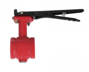 GROOVED BUTTERFLY VALVE，LEVER HANDLE – D81X