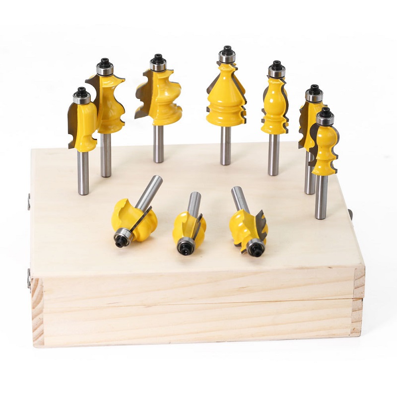 10pcs Wood Milling Cutter set
