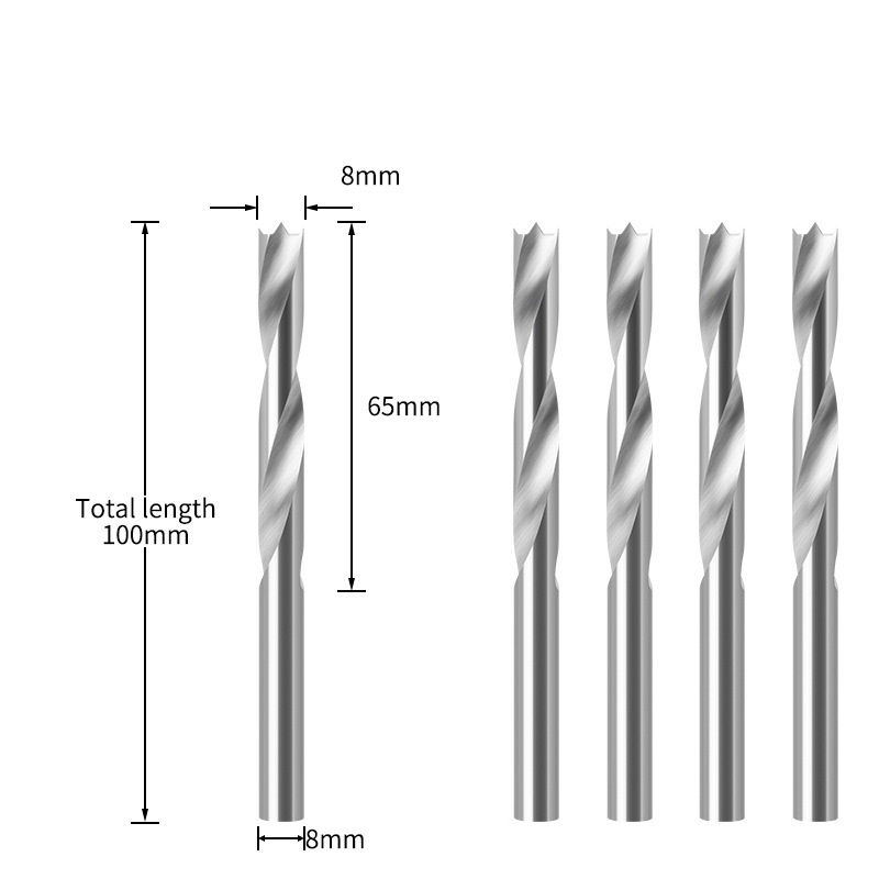 5 copë HSS brad point Bits Twist Drill Set për përpunimin e drurit