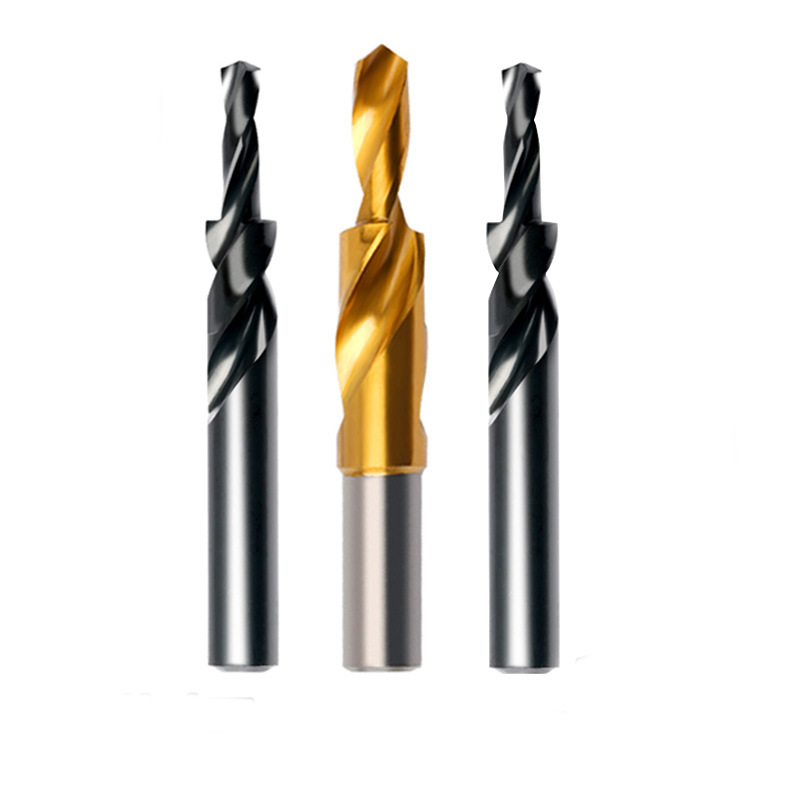 Fully ground HSS Co M35 twist drill bit with two steps