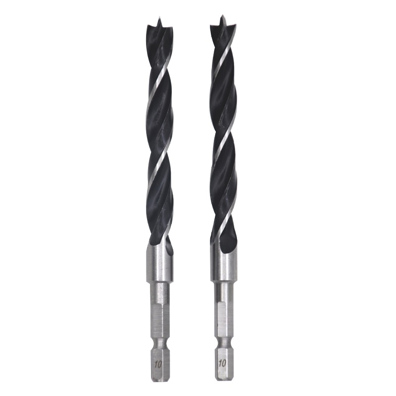 Wood Brad Point Drill Bit with Hex Shank
