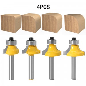 woodworking edge bits with round angle