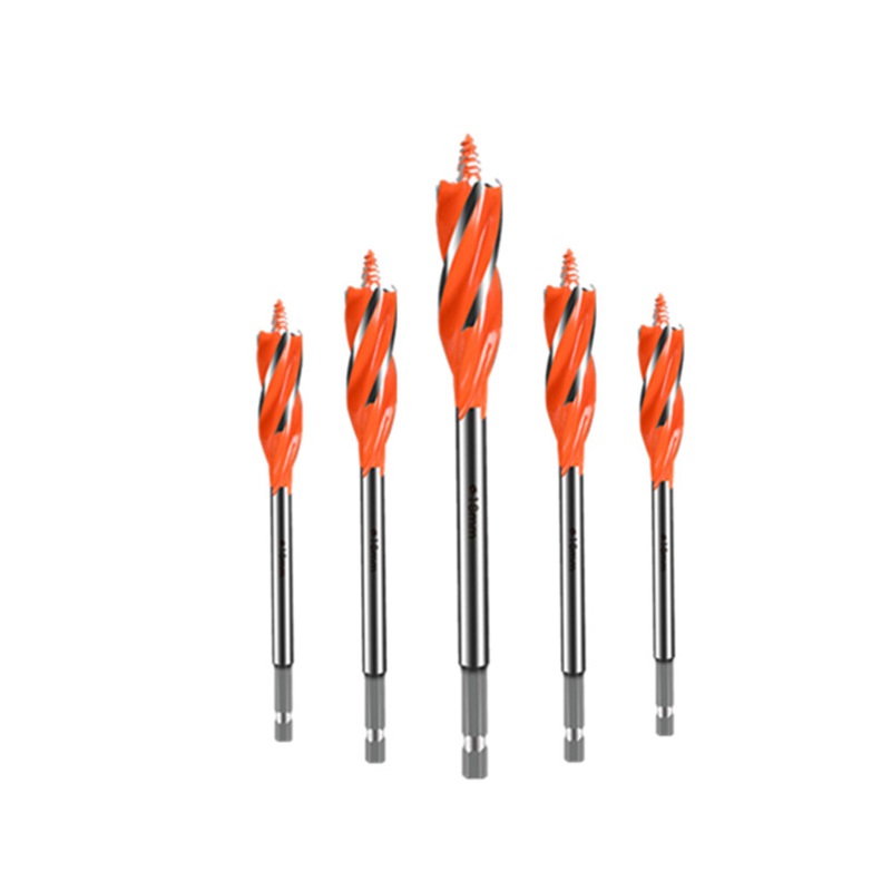 Hex Shank Auger Drill Bit with 4 flutes