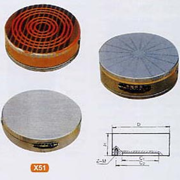 ROUND PERMANENT-MAGNETIC CHUCK