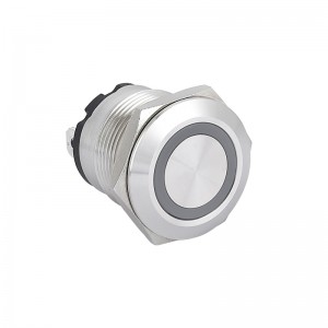 China High Quality Metal Push Button Switch Suppliers –  19MM new High Current 20A metal Stainless steel momentary or latching push button switch with ring LED light PM196F-10E/J/S – E...