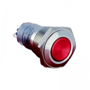 16mm 1NO1NC or 2NO2NC Pin terminal Stainless steel  colorful head momentary latching push button switch(PM162F-11/R/S)
