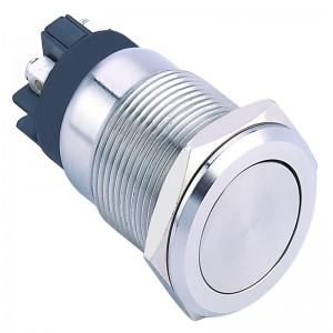 ELEWIND 19mm stainless steel 4 Pin terminal Latching or Momentary (1NO1NC) SPDT latching Button switch ( PM193F-11Z/S )