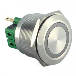ELEWIND  25MM metal Stainless steel indicator light signal pilot lamp with LED 12V(PM251F-E/J/R/12V/S)