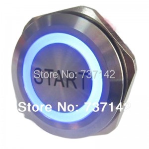 ELEWIND 30mm Stainless steel anti vandal push button switch With START symbol ( PM301F-11E/B/12V/S With START symbol )