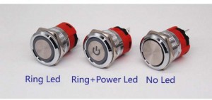 22mm cheaper momentary latching metal push button switch 18A large current chromium plated brass waterproof push button switch