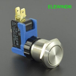 ELEWIND 19mm High life over 15A LARGE current Metal push button switch, Momentary / Latching ( PM191-Q-11/S, UL approval )