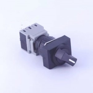 ELEWIND 16mm Plastic Rectangular type 1NO1NC 4 PIN terminal Selector switch 2 position maintain ( PB163J-11X/21 )