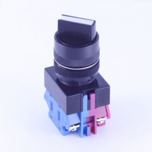 ELEWIND 22mm  Screw terminal 1NO1NC two position selector switch black Cap color ( PB221-11X/21 )