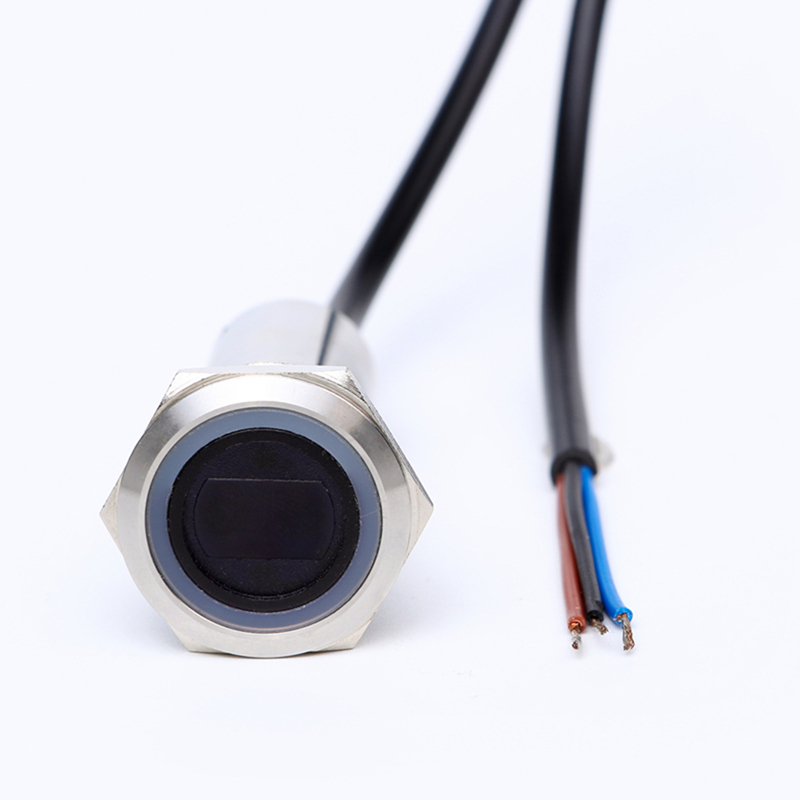22mm 25MM  30MM Stainless steel  sensor switch no need touch switch Non-Contact Sensor Switch ring LED light  ELD22E10BYSS