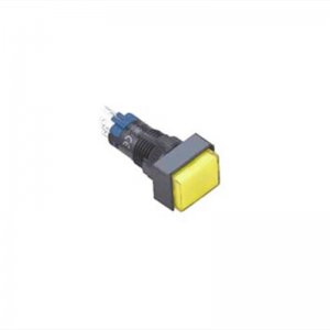 ELEWIND 12mm Plastic momentary or Latching 5 PIN terminal Rectangular illuminated push button switch (PB121J-11/Y/12V)