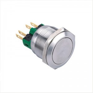ELEWIND 25mm Momentary or Latching 1NO1NC or 2NO2NC Stainless steel Pin terminal push button switch(PM251F-11/S)