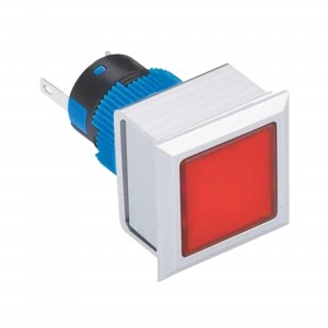ELEWIND 22mm Plastic 2 PIN terminal Square signal lamp ( PB223WF-D/R/12V  , PB223PF-D/R/12V )