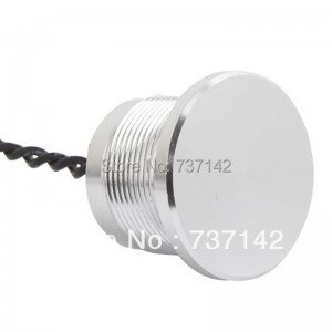 ELEWIND Stainless steel 316L piezo switch Silver color aluminum anodized piezo switch(22mm,PS223P10YSS1,Rohs,CE)