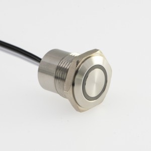 ELEWIND 19mm Super Short Length Body Wiring Leads Push Button(Body length under 20mm)