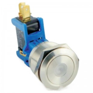 ELEWIND 30mm 15A big current Metal push button switch with dot light ( PM301-LC-11D/S, UL approval )