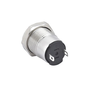 12MM new metal Stainless steel  momentary or latching push button switch  with ring LED light PM125F(H)-10E/S
