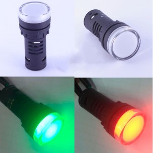 ELEWIND 22MM red and green two dual color indicator light  signal lamp pilot lamp (AD16-22SS/R-G/12V)