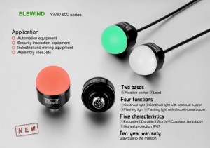 50mm signal tower RYG led color continual flash light and continuous discontinuous buzzer with Aviation  plug (YWJD-50C)