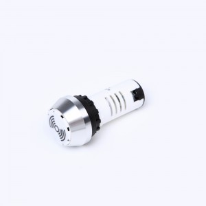 22mm metal Stainless steel intermittent buzzer with flash LED light 12V 24V 110V 220V AD16-22SM/S
