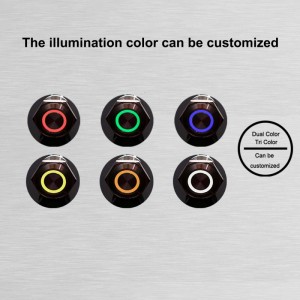 ELEWIND 19mm 22mm Illuminated Symbol customize symbol Push Button Switch(Any symbol you can choose)