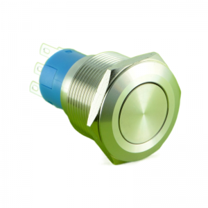 ELEWIND 22mm Flat head stainless steel Momentary Latching(1NO1NC) or 2NO2NC LOCK push button(PM222F-11Z/S , PM222F-11/S )
