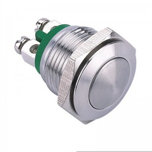ELEWIND 16MM Momentary (1NO) Nickel plated brass or stainless steel push button switch (PM161H-10/J/N)