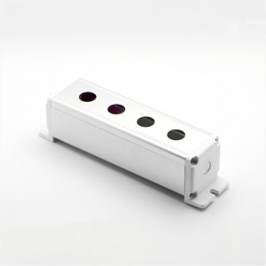 ELEWIND Metal Aluminium push button switch box 4 hole with 16mm hole (BXM-B4/16)