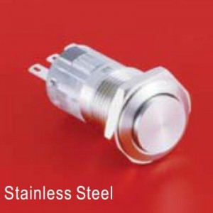 16MM metal Stainless steel 1NO1NC  2NO2NC  momentary  latching  on-off  push button switch PM164F(H)-11/S