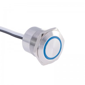 ELEWIND 22MM Short Body Under 20mm Maintained Push Button Switch With Light(16mm.19mm Can be choose)