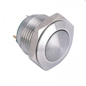ELEWIND 16MM Momentary (1NO) Nickel plated brass or stainless steel push button switch (PM161H-10/J/N)