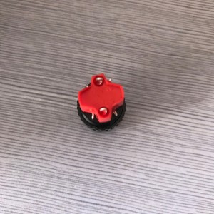 ELEWIND 16mm Plastic 4 PIN terminal Round Shape Key lock switch 2 position maintain ( PB162Y-11Y/21 )