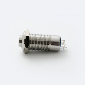 ELEWIND 12mm latching on-off type metal Stainless steel with ring Illuminated light push button switch (PM123H-10ZE/J/S)